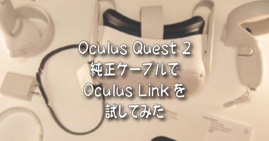 Oculus Quest 2レビュー：純正ケーブルでOculus Linkを試してみた | 着物オヤジ