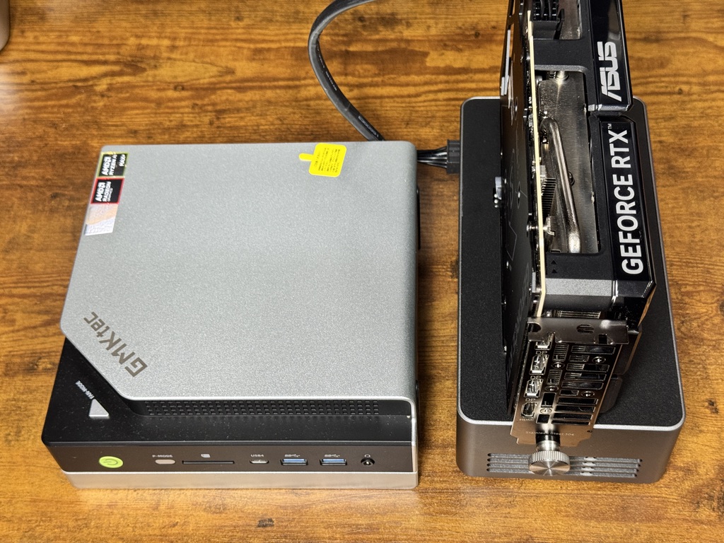 かつや　1005050 オプションお写真2枚目掲載 GMKtec EVO-X2でRTX5060TiをOCuLinkで動かしてみた | 着物オヤジの実験室